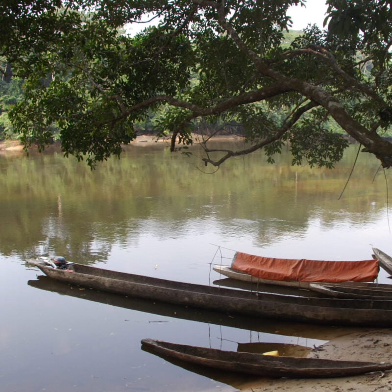 Lomami River at Katopa Camp, Democratic Republic of the Congo DRC