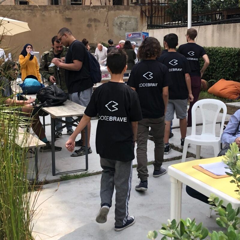 At The 2019 Beirut Maker Faire Where Codebrave Students Were Running A Workshop With Electronic Boards